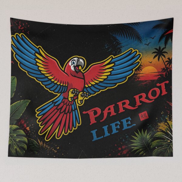 Item preview, Parrot Life – Tropical Freedom & Vibrant Energy designed and sold by Fei Long Design Hub.