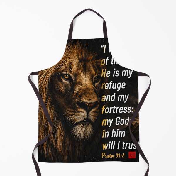 Item preview, Psalm 91:2 – Lion of Faith & Strength designed and sold by Fei Long Design Hub.