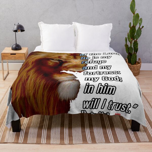 Item preview, Psalm 91:2 – Lion of Faith & Strength designed and sold by Fei Long Design Hub.