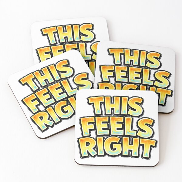 Item preview, THIS FEELS RIGHT – hand drawn childlike typography designed and sold by Mac Sketches.