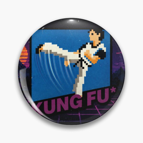 Item preview, Kung Fu Retro Pixel – Classic Martial Arts Arcade designed and sold by Fei Long Design Hub.