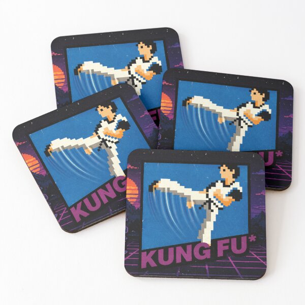 Item preview, Kung Fu Retro Pixel – Classic Martial Arts Arcade designed and sold by Fei Long Design Hub.