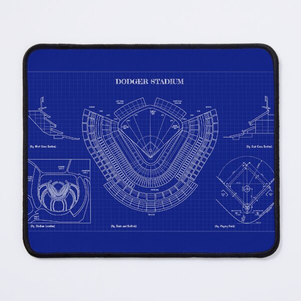 Item preview, Dodger Stadium (Blueprint-Dark Blue) designed and sold by BGALAXY.