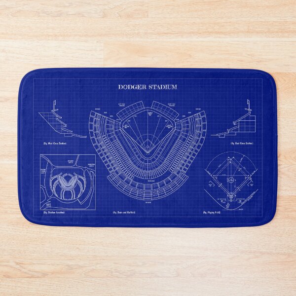Item preview, Dodger Stadium (Blueprint-Dark Blue) designed and sold by BGALAXY.