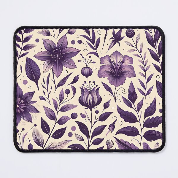 Item preview, Purple Botanical Wildflower Pattern Art designed and sold by Apex Designs.