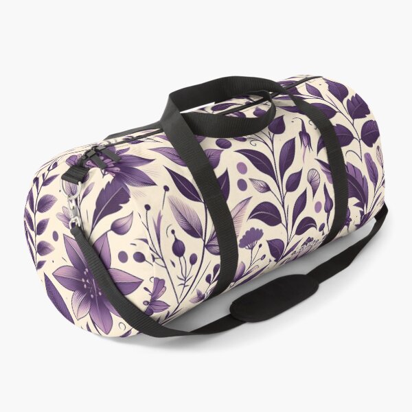 Item preview, Purple Botanical Wildflower Pattern Art designed and sold by Apex Designs.