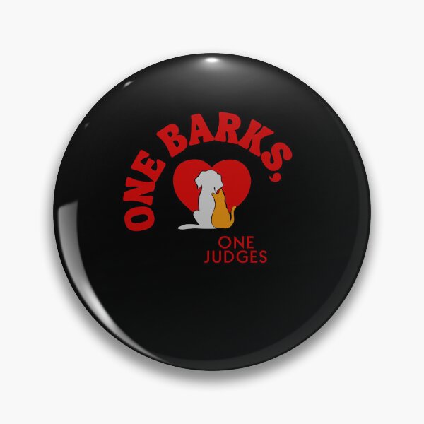 Item preview, One Barks, One Judges T-shirt Design designed and sold by BoldMarks.