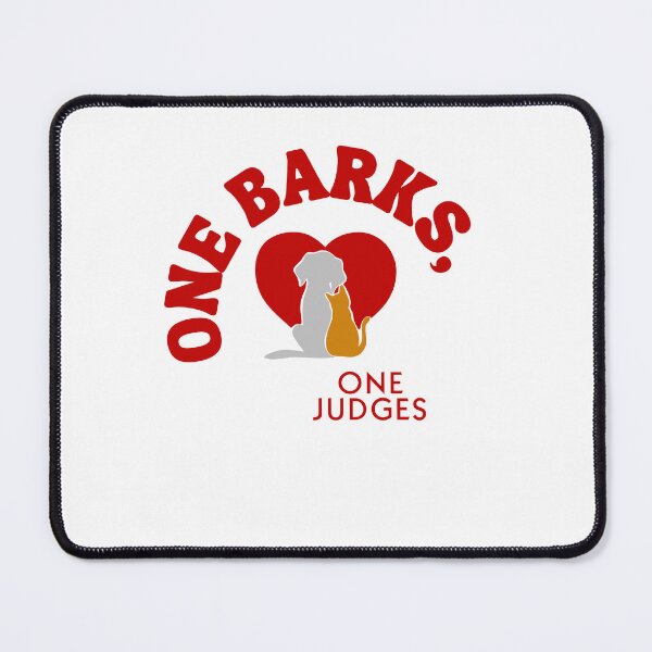 Item preview, One Barks, One Judges T-shirt Design designed and sold by BoldMarkk.