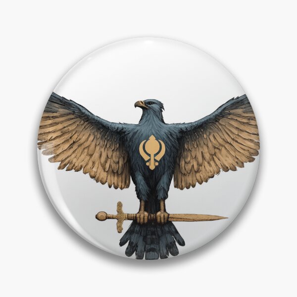 Item preview, Sikh Falcon carrying a Sword: Symbol of Guru Gobind Singh’s Khalsa designed and sold by Khalsawear.