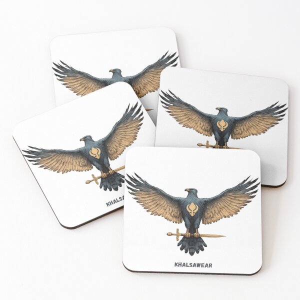 Item preview, Sikh Falcon carrying a Sword: Symbol of Guru Gobind Singh’s Khalsa designed and sold by Khalsawear.