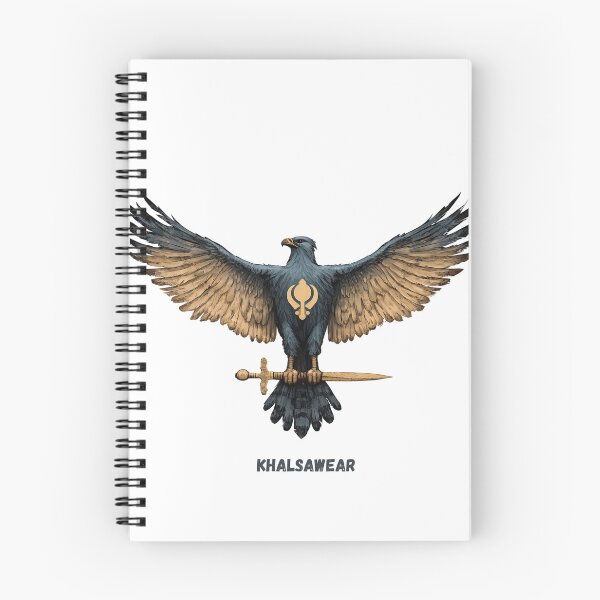 Item preview, Sikh Falcon carrying a Sword: Symbol of Guru Gobind Singh’s Khalsa designed and sold by Khalsawear.