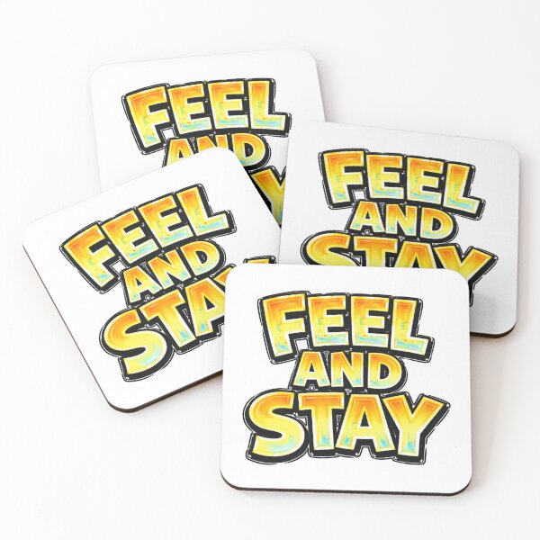 Item preview, FEEL AND STAY – hand drawn childlike typography designed and sold by Mac Sketches.