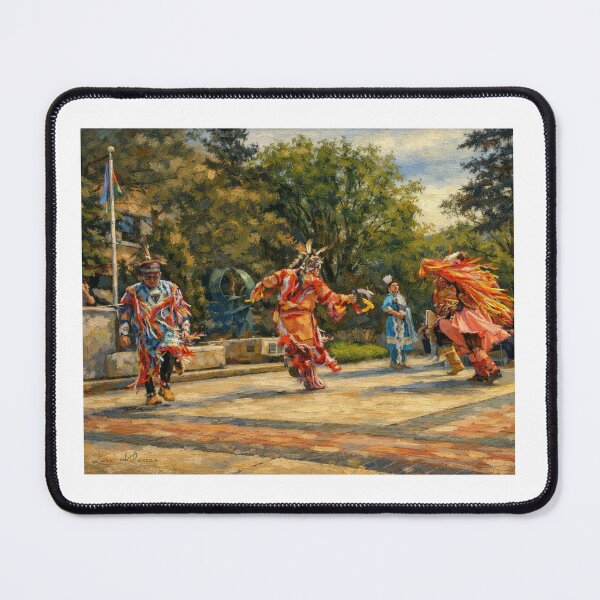 Item preview, Spirit in Motion: Vibrant Indigenous Dance Oil Painting designed and sold by LorriesStorries.
