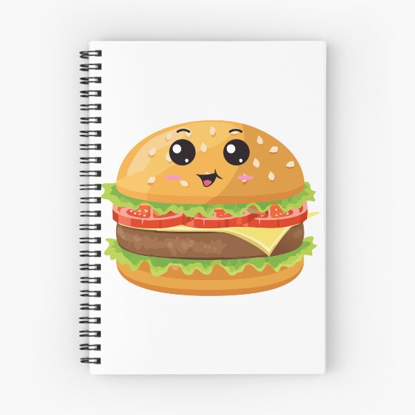 Item preview, Cute Kawaii Burger Sticker – Happy Fast Food Cartoon Aesthetic designed and sold by Pandey14.