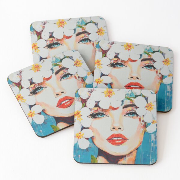 Item preview, WHITE WOMAN FLOWERS designed and sold by Poptonicart.