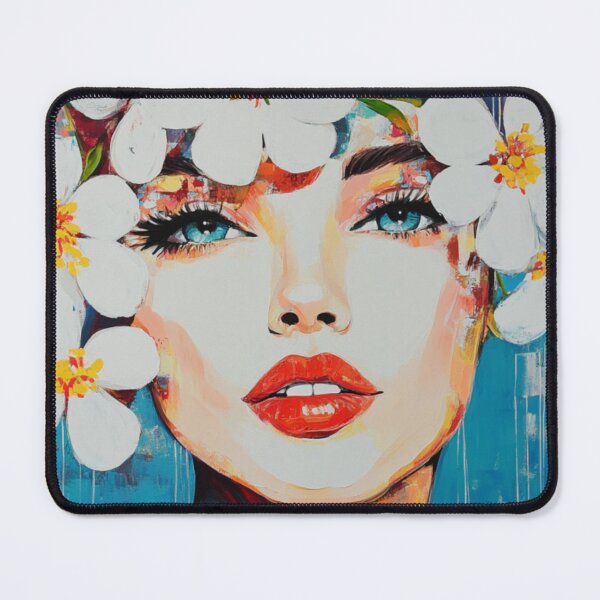 Item preview, WHITE WOMAN FLOWERS designed and sold by Poptonicart.