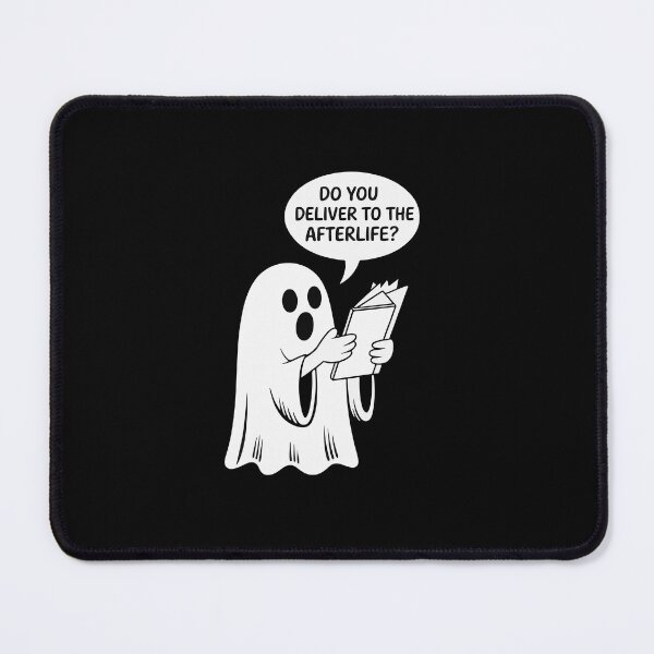 Item preview, Funny Ghost Delivery Joke – “Do You Deliver to the Afterlife?” Cute Halloween Meme designed and sold by BlackBoneArt.