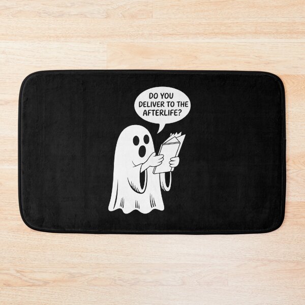 Item preview, Funny Ghost Delivery Joke – “Do You Deliver to the Afterlife?” Cute Halloween Meme designed and sold by BlackBoneArt.