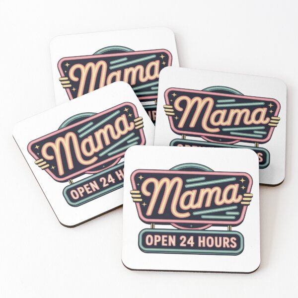 Item preview, Mama Neon Diner T-Shirt | Retro 24 Hours Vintage Sign Graphic designed and sold by DmaarGroup.