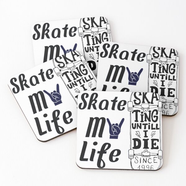 Item preview, Skateboarding Until I Die – Vintage Skater Lifestyle Graphic Tee | Skateboard Art Since 1996 designed and sold by IndianShopper.