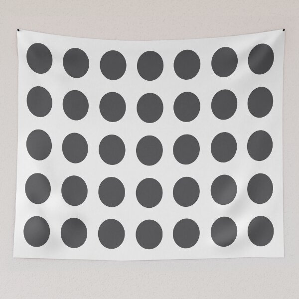Item preview, CHARCOAL GREY and WHITE Symmetrical POLKA DOTS  designed and sold by RachelMacht.