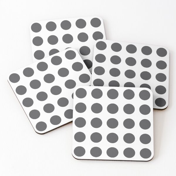 Item preview, CHARCOAL GREY and WHITE Symmetrical POLKA DOTS  designed and sold by RachelMacht.