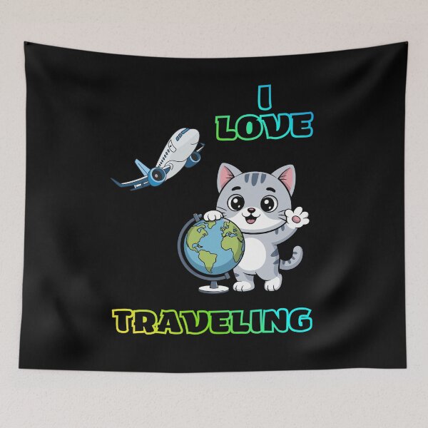 Item preview, I Love Traveling. designed and sold by Dinasshop.