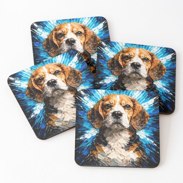 Item preview, Beagle Color Explosion Dog Art designed and sold by Vista Atelier.