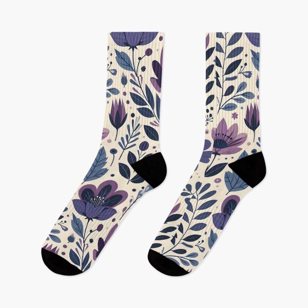 Item preview, Purple Botanical Wildflower Seamless Pattern Art designed and sold by Apex Designs.