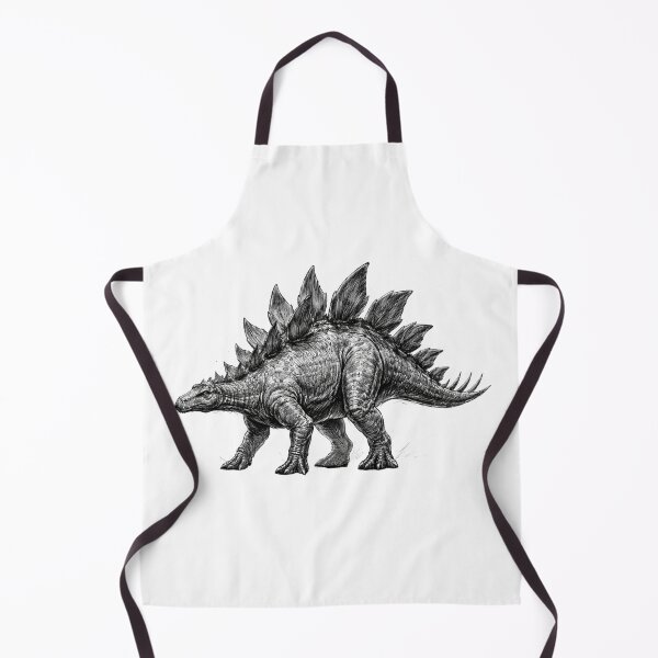 Item preview, Stegosaurus – dark pencil sketch illustration designed and sold by Mac Sketches.