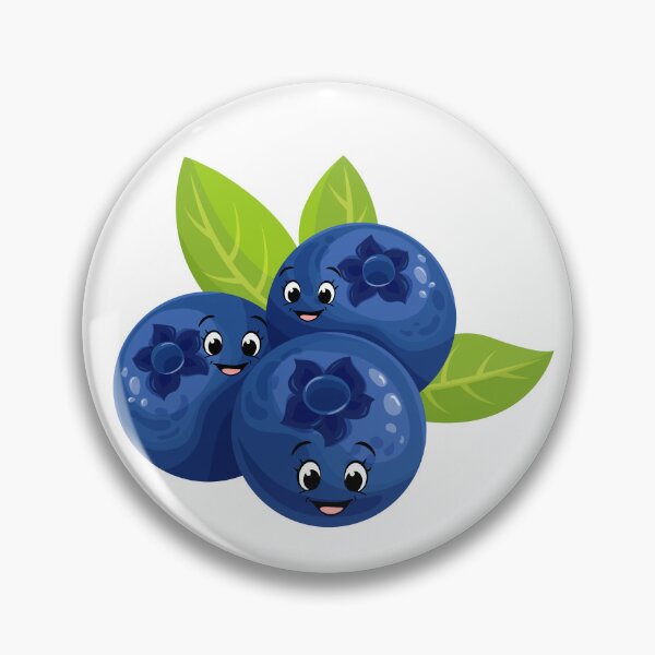Item preview, Cute Kawaii Blueberry Sticker – Happy Berry Cartoon Aesthetic Fruit designed and sold by Pandey14.