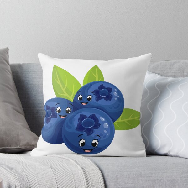 Item preview, Cute Kawaii Blueberry Sticker – Happy Berry Cartoon Aesthetic Fruit designed and sold by Pandey14.