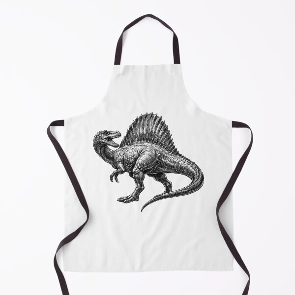 Item preview, Spinosaurus – dark pencil sketch illustration designed and sold by Mac Sketches.