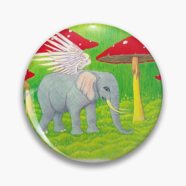 Item preview, Elephant Pixie with Mushrooms designed and sold by Roxarocks.