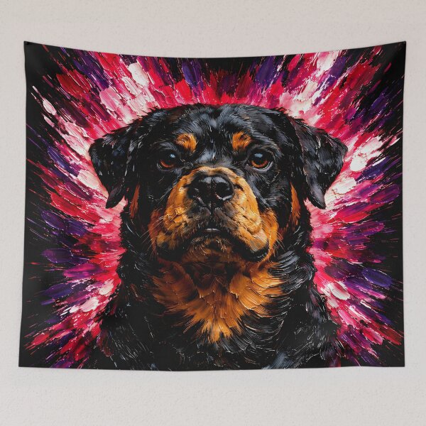 Item preview, Rottweiler Color Explosion Dog Art designed and sold by Vista Atelier.