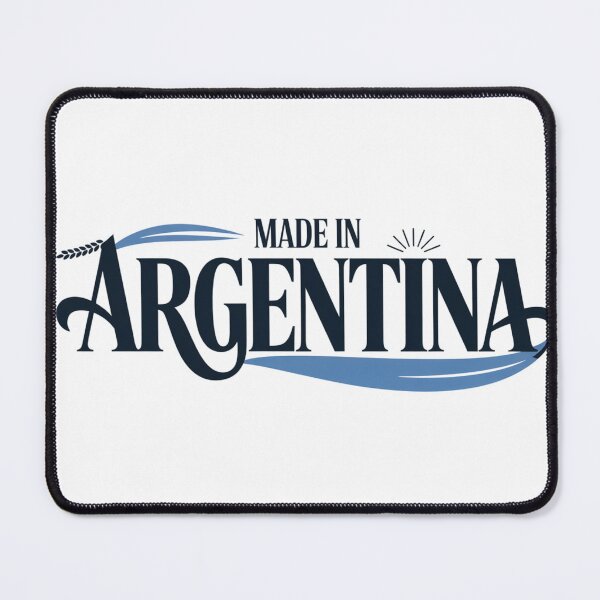 Item preview, Made in Argentina – Elegant Typography with Sky Blue Ribbon designed and sold by FusiTink.