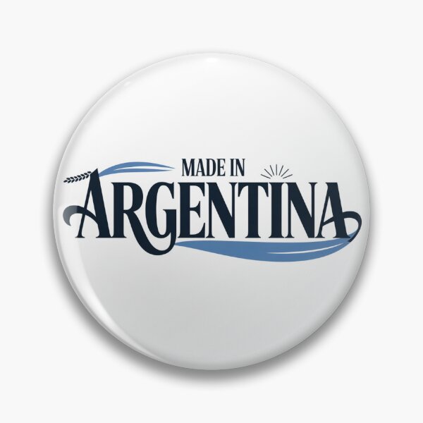 Item preview, Made in Argentina – Elegant Typography with Sky Blue Ribbon designed and sold by FusiTink.