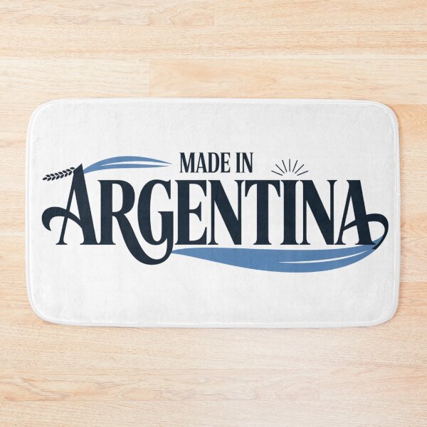 Item preview, Made in Argentina – Elegant Typography with Sky Blue Ribbon designed and sold by FusiTink.
