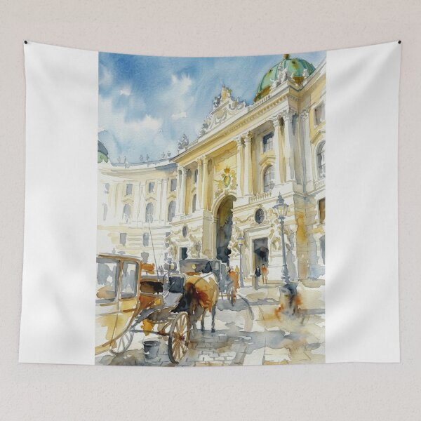 Item preview, Vienna Hofburg Palace Watercolor designed and sold by caracatita75.