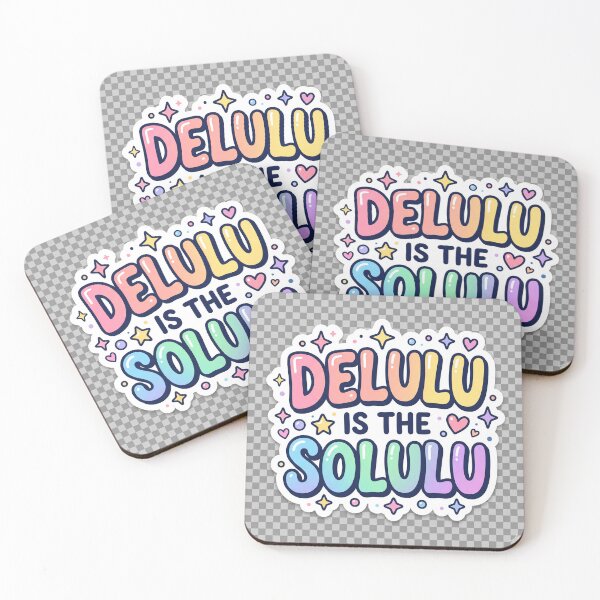 Item preview, Delulu Is The Solulu Funny Gen Z Meme Aesthetic Sticker designed and sold by R & K Fashions.