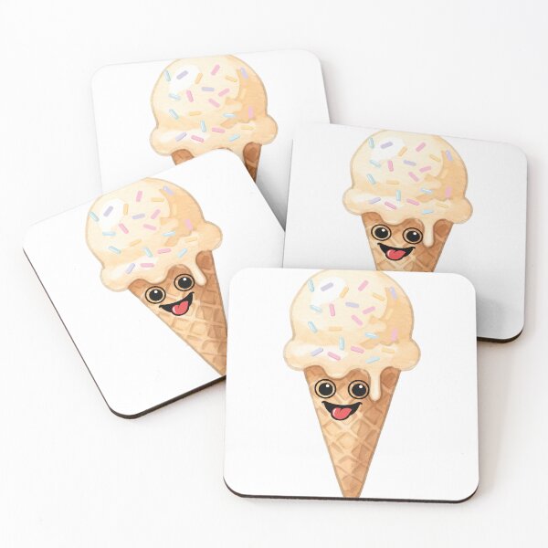 Item preview, Cute Kawaii Ice Cream Sticker – Sweet Pastel Dessert Cartoon Aesthetic designed and sold by Pandey14.