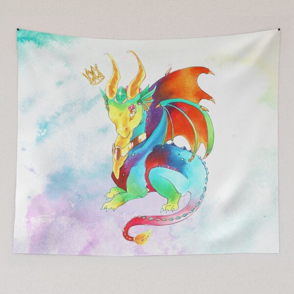 Item preview, Rainbow Dragon Princeling designed and sold by FishWithATopHat.