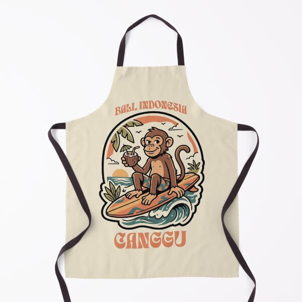 Item preview, Canggu Bali Surf Monkey Tropical Vibes designed and sold by MythicCotton.