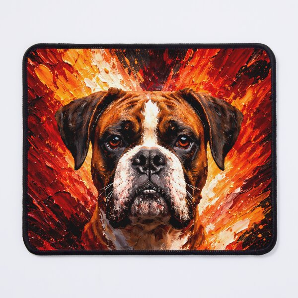 Item preview, Boxer Color Explosion Dog Art designed and sold by Vista Atelier.
