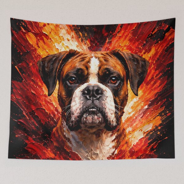 Item preview, Boxer Color Explosion Dog Art designed and sold by Vista Atelier.