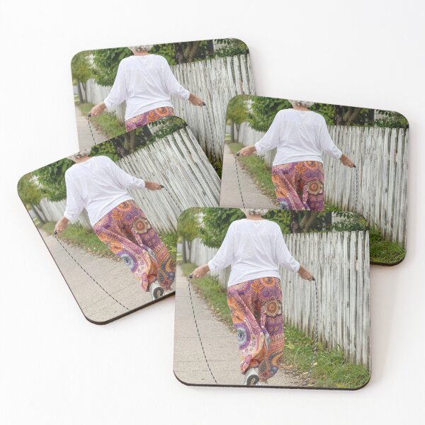 Item preview, Old Lady Jumps Rope Down a Sidewalk  designed and sold by Maria Dryfhout.