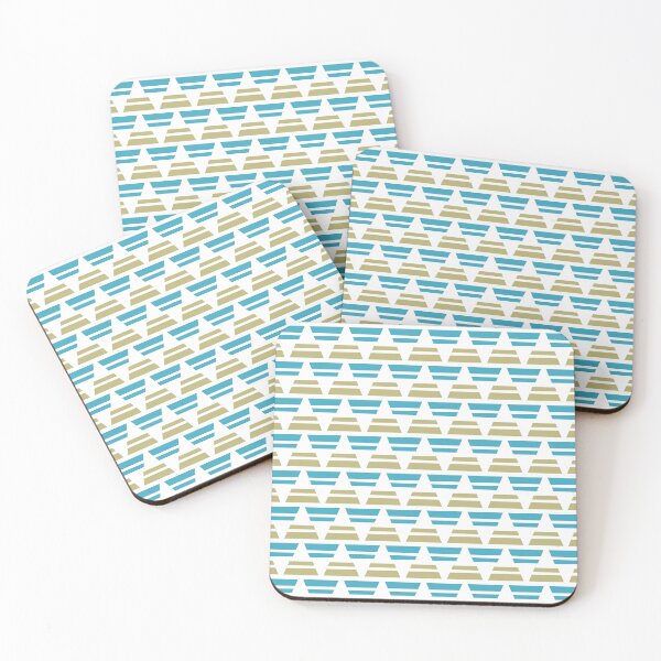 Item preview, Moonstone blue & misty moss chevron designed and sold by Mint + Midnight.