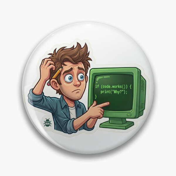 Item preview, Funny Programmer Code Works Why Debugging Humor designed and sold by AkDesign022.