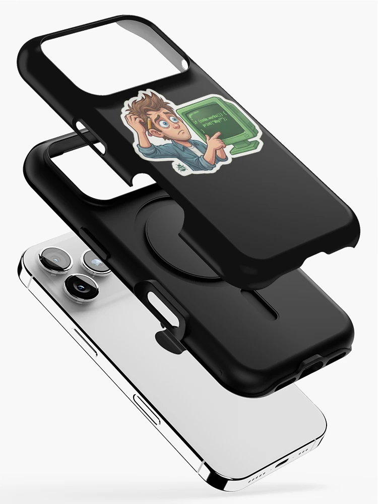Thumbnail 2 of 4, iPhone Case, Funny Programmer Code Works Why Debugging Humor designed and sold by AkDesign022.