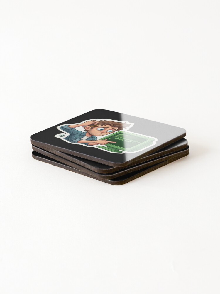 Thumbnail 4 of 5, Coasters (Set of 4), Funny Programmer Code Works Why Debugging Humor designed and sold by AkDesign022.